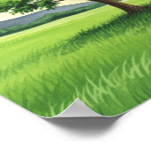 Wall art. The lonely tree ポスター (角)