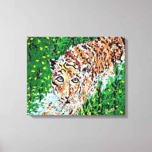 Wall Art : Tiger On The Prowl キャンバスプリント (正面)