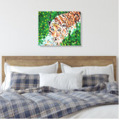Wall Art : Tiger On The Prowl キャンバスプリント (インサイチュ (寝室))