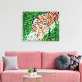 Wall Art : Tiger On The Prowl キャンバスプリント (インサイチュ (リビング))