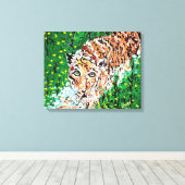 Wall Art : Tiger On The Prowl キャンバスプリント (インサイチュ (ウッドフロア))