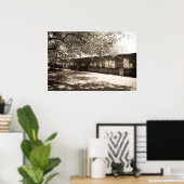 Wall at Colonial Park Cemery (Aged)ポスター ポスター (ホームオフィス)