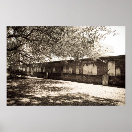 Wall at Colonial Park Cemery (Aged)ポスター ポスター (正面)