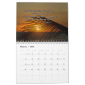 Wall Calendar 2025 with English Bible Verses カレンダー (2月 2026)