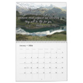 Wall Calendar 2025 with English Bible Verses カレンダー (1月 2026)