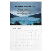 Wall Calendar 2026 with English Bible Verses カレンダー (1月 2026)
