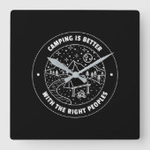 ....Wall Clockでキャンプする方が良い スクエア壁時計 (正面)