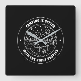 ....Wall Clockでキャンプする方が良い スクエア壁時計