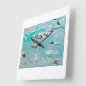 Wall Clock スクエア壁時計 (傾斜)