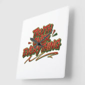 Wall Clock スクエア壁時計 (傾斜)