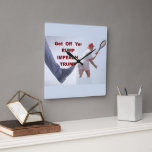 Wall Clock スクエア壁時計<br><div class="desc">Customize your wall clock to create a functional wall décor statement piece to perfectly match your home décor, show off your art or favorite photo, or give as a personalized gift. This unique, high-quality wall clock is vibrantly printed with AcryliPrint®HD process and features a pre-installed backside hanging slot for easy...</div>