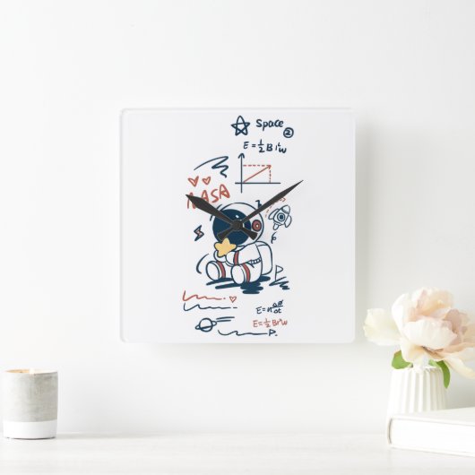 Wall Clock. スクエア壁時計 (ホーム)