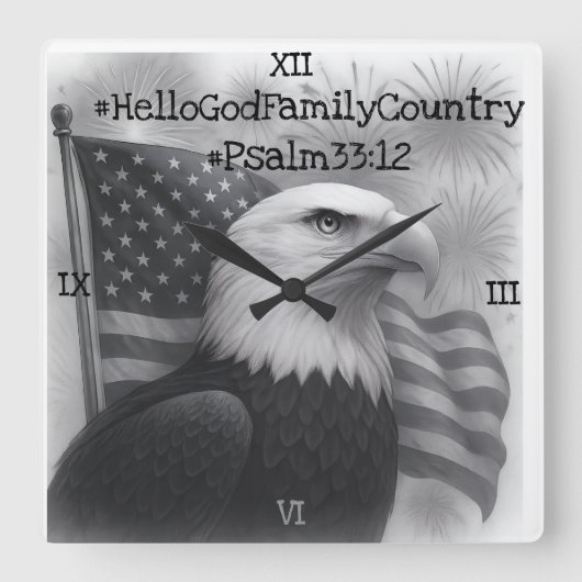 Wall Clock スクエア壁時計 (正面)