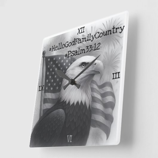 Wall Clock スクエア壁時計 (傾斜)