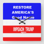 Wall Clock スクエア壁時計 (正面)