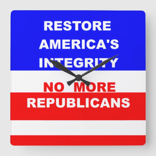 Wall Clock スクエア壁時計 (正面)