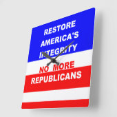 Wall Clock スクエア壁時計 (傾斜)