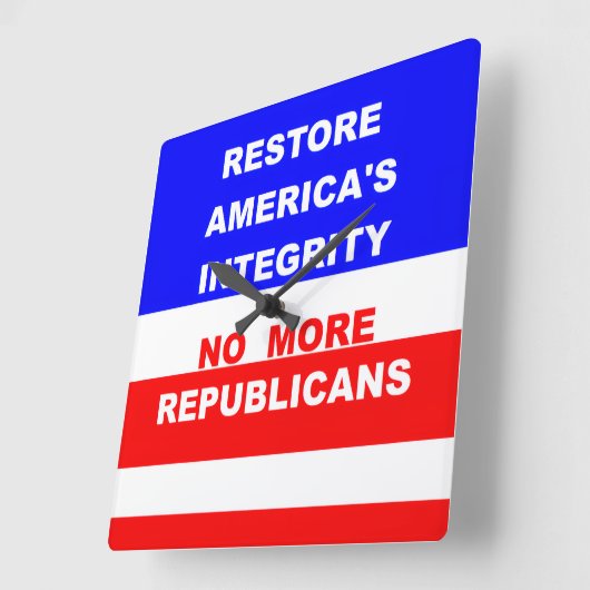 Wall Clock スクエア壁時計 (傾斜)