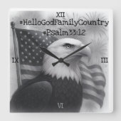 Wall Clock スクエア壁時計 (正面)