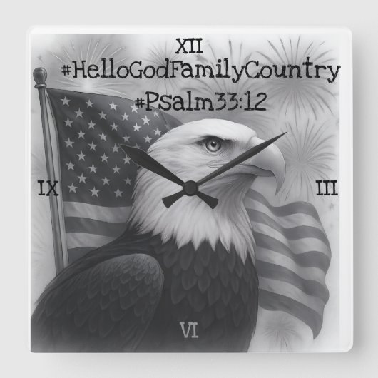 Wall Clock スクエア壁時計 (正面)