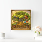 Wall Clock スクエア壁時計 (ホーム)