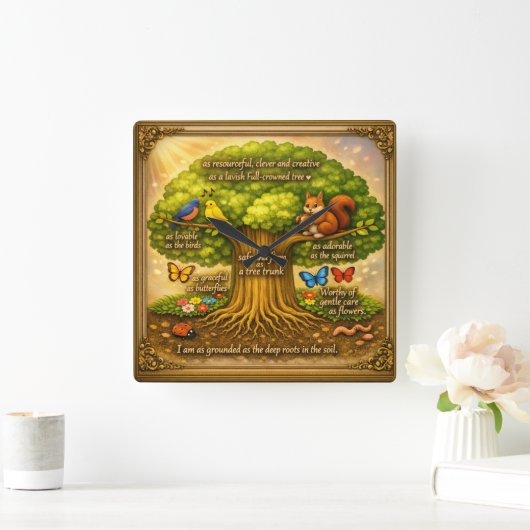 Wall Clock スクエア壁時計 (ホーム)