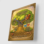 Wall Clock スクエア壁時計 (傾斜)