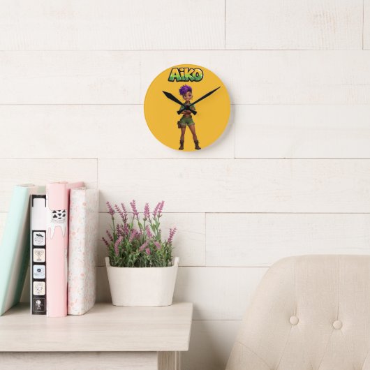 Wall Clock ラウンド壁時計 (読書スペース)