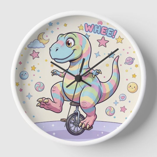 Wall Clock, 10" Round Natural Wood Frame 壁時計 (正面)