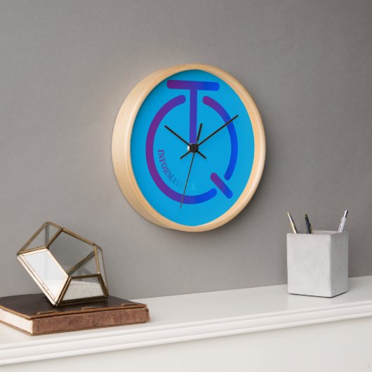 Wall Clock, 10" Round Natural Wood Frame 壁時計 (オフィス)
