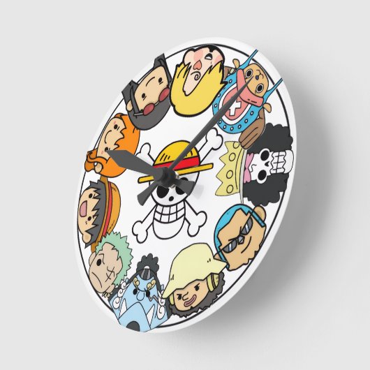 Wall clock- Anime theme  ラウンド壁時計 (傾斜)