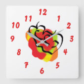 Wall Clock : Apple Fresh スクエア壁時計 (正面)