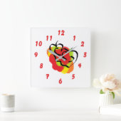Wall Clock : Apple Fresh スクエア壁時計 (ホーム)