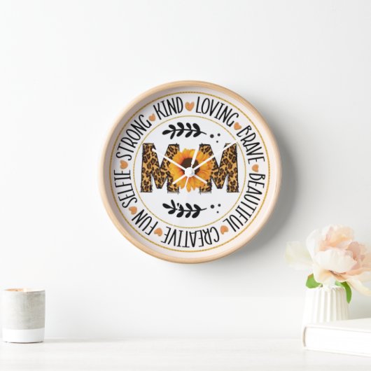 Wall clock as a gift for mum on her day 壁時計 (ホーム)