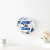 Wall Clock Bloom in Silence ラウンド壁時計 (ホーム)