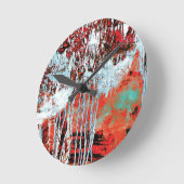 Wall Clock – Corrosion Pulse ラウンド壁時計 (傾斜)