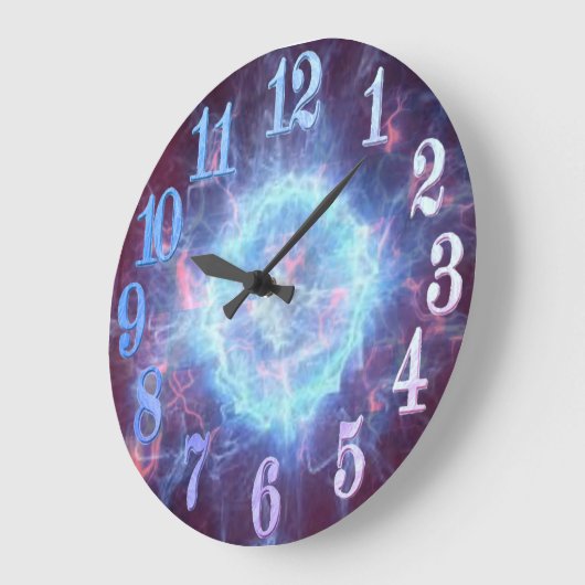 Wall Clock Electric energy ラージ壁時計 (傾斜)