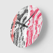 Wall Clock – Friction Lands Abstract Design ラウンド壁時計 (傾斜)