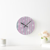 Wall Clock – Gingham Orchard ラウンド壁時計 (ホーム)