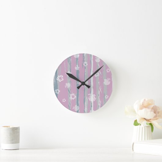 Wall Clock – Gingham Orchard ラウンド壁時計 (ホーム)