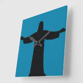 Wall Clock    jesus christ  スクエア壁時計 (傾斜)