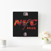 Wall Clock NYC 1624 スクエア壁時計 (ホーム)