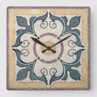 Wall Clock - Square Tile Design スクエア壁時計