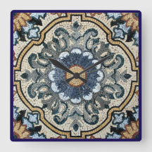 Wall Clock - Square Tile Design
