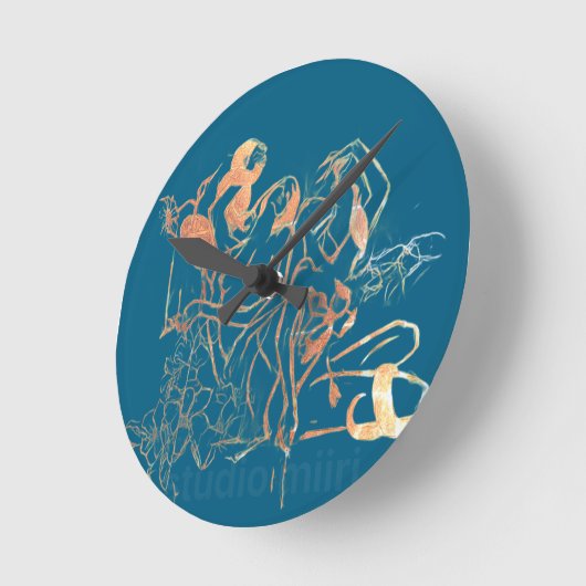 WALL CLOCK studio miiri ラウンド壁時計 (傾斜)