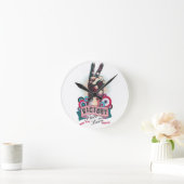 Wall Clock – Victory Peace & Love Pop-Art Design ラウンド壁時計 (ホーム)