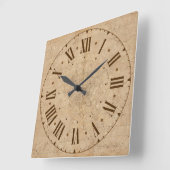 wall clock vintage style roman letters スクエア壁時計 (傾斜)