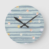 Wall Clock – Whimsy Faces ラウンド壁時計 (正面)