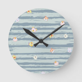Wall Clock – Whimsy Faces ラウンド壁時計