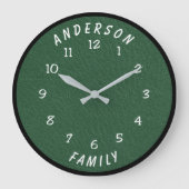 Wall Clock with Family Name ラージ壁時計 (正面)